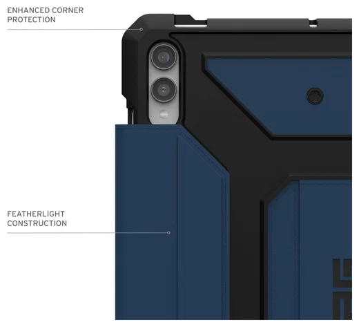 Urban Armor Gear Metropolis SE Samsung Galaxy Tab S9 Plus Hoes Book Case Mallard afbeelding 4