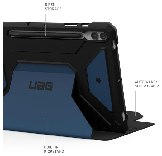 Urban Armor Gear Metropolis SE Samsung Galaxy Tab S9 Plus Hoes Book Case Mallard afbeelding 5