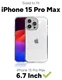 ZAGG Crystal Palace Apple iPhone 15 Pro Max Hoesje 4M DropProof Transparant afbeelding 7