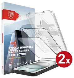 Rosso Samsung Galaxy S23 FE Tempered Glass met Installatietray 2-pack afbeelding