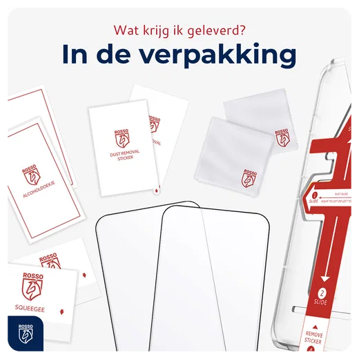 Rosso Samsung Galaxy S23 FE Tempered Glass met Installatietray 2-pack afbeelding 9