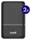 Buddi Go Powerbank USB-C Reisformaat Mini Compact 5.000 mAh Duo Pack Zwart afbeelding 2