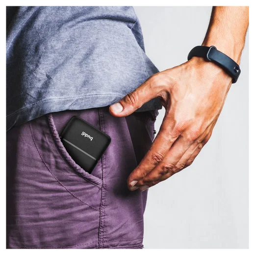 Buddi Go Powerbank USB-C Reisformaat Mini Compact 5.000 mAh Duo Pack Zwart afbeelding 7