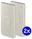 Originele Samsung 25W Wireless Powerbank met USB-C 10.000 mAh Duo Pack Beige afbeelding 1