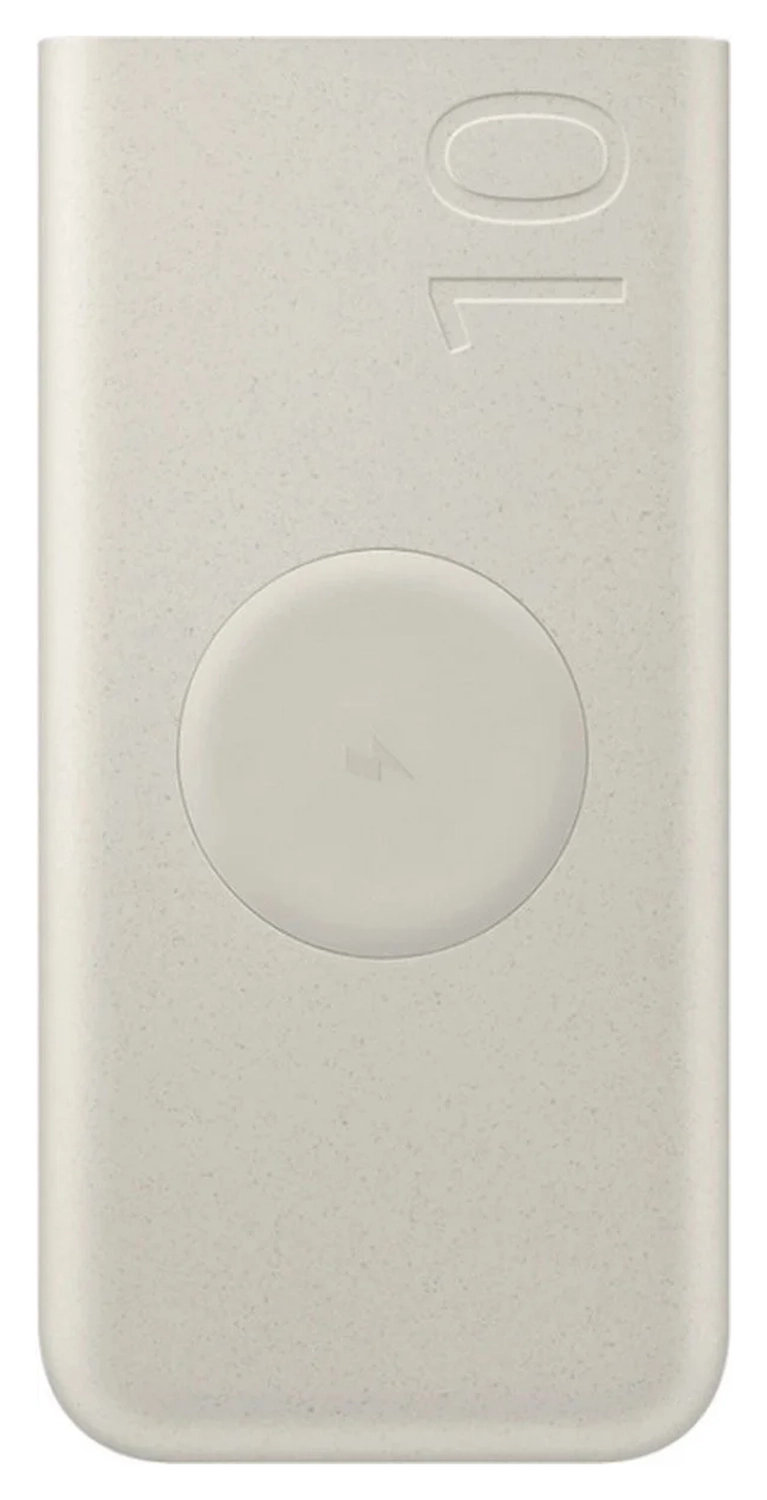 Originele Samsung 25W Wireless Powerbank met USB-C 10.000 mAh Duo Pack Beige afbeelding 9