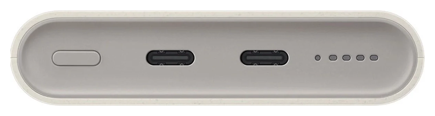 Originele Samsung 25W Wireless Powerbank met USB-C 10.000 mAh Duo Pack Beige afbeelding 10