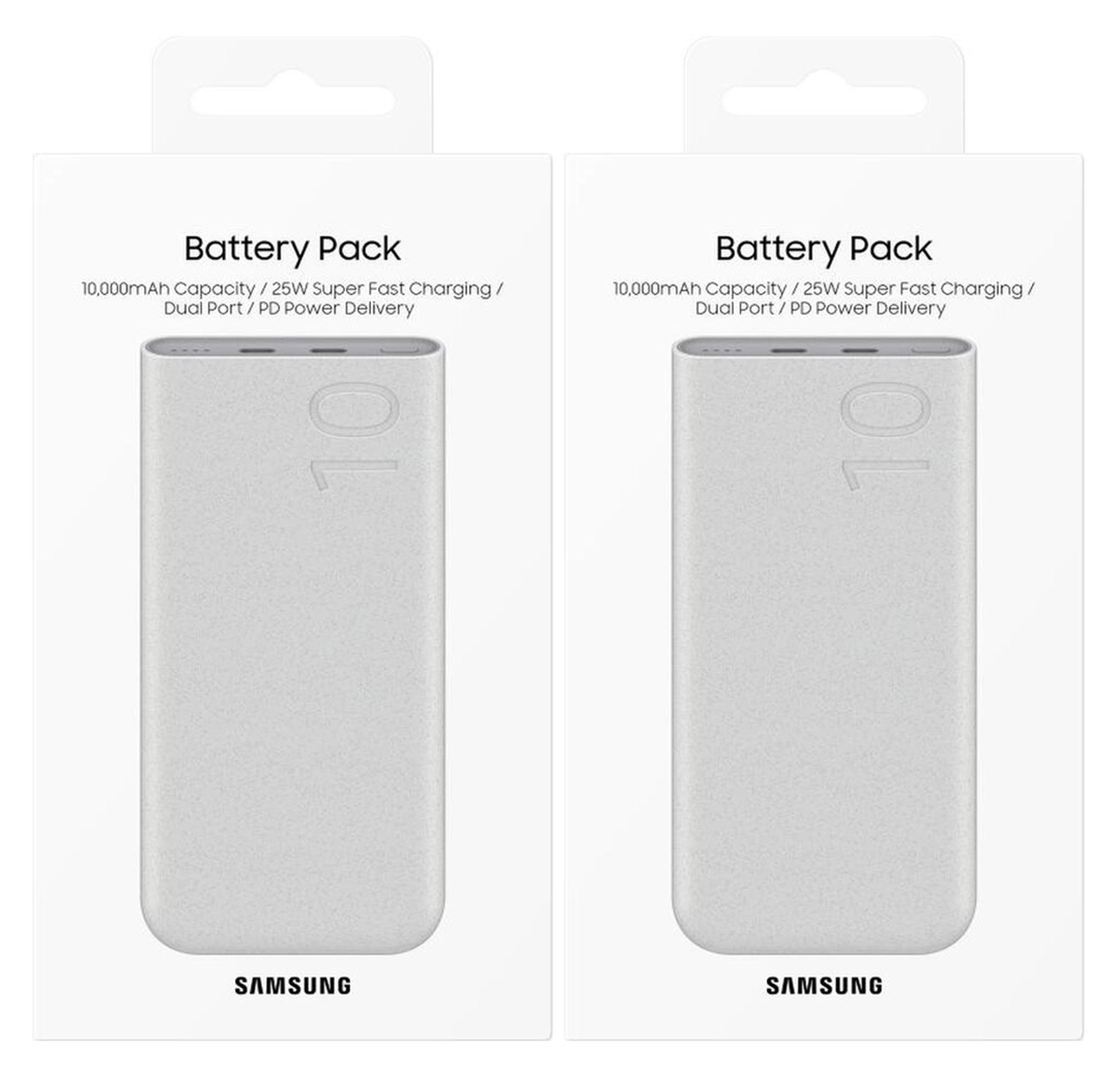 Originele Samsung 25W Fast Charge Duo USB-C Powerbank 10.000 mAh Duo Pack Beige afbeelding 15