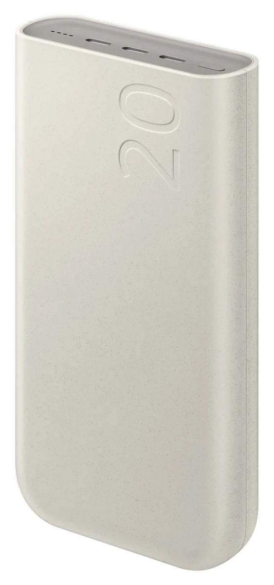 Originele Samsung 45W Fast Charge Trio USB-C Powerbank 20.000 mAh Duo Pack Beige afbeelding 6
