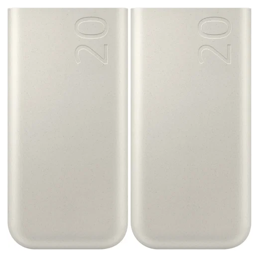Originele Samsung 45W Fast Charge Trio USB-C Powerbank 20.000 mAh Duo Pack Beige afbeelding 2