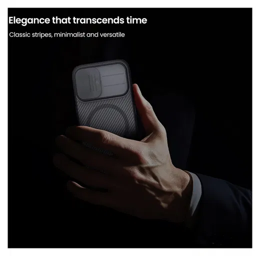 Nillkin CamShield MagSafe iPhone 17 Hoesje Camera Slider Transparant Zwart afbeelding 10