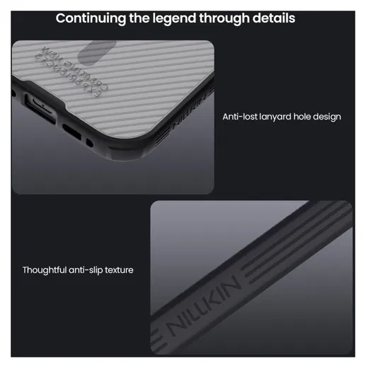 Nillkin CamShield MagSafe iPhone 17 Hoesje Camera Slider Transparant Zwart afbeelding 11