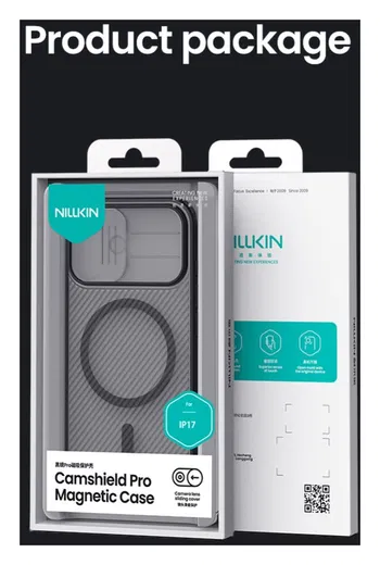 Nillkin CamShield MagSafe iPhone 17 Hoesje Camera Slider Transparant Zwart afbeelding 19