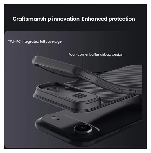 Nillkin CamShield MagSafe iPhone Air Hoesje Camera Slider Zwart afbeelding 13