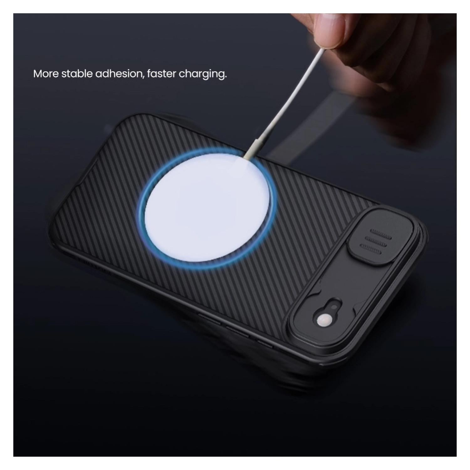 Nillkin CamShield MagSafe iPhone Air Hoesje Camera Slider Zwart afbeelding 9