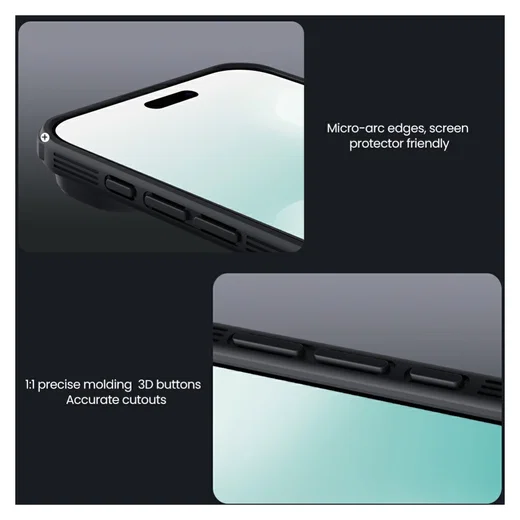 Nillkin CamShield MagSafe iPhone Air Hoesje Camera Slider Transparant Zwart afbeelding 11