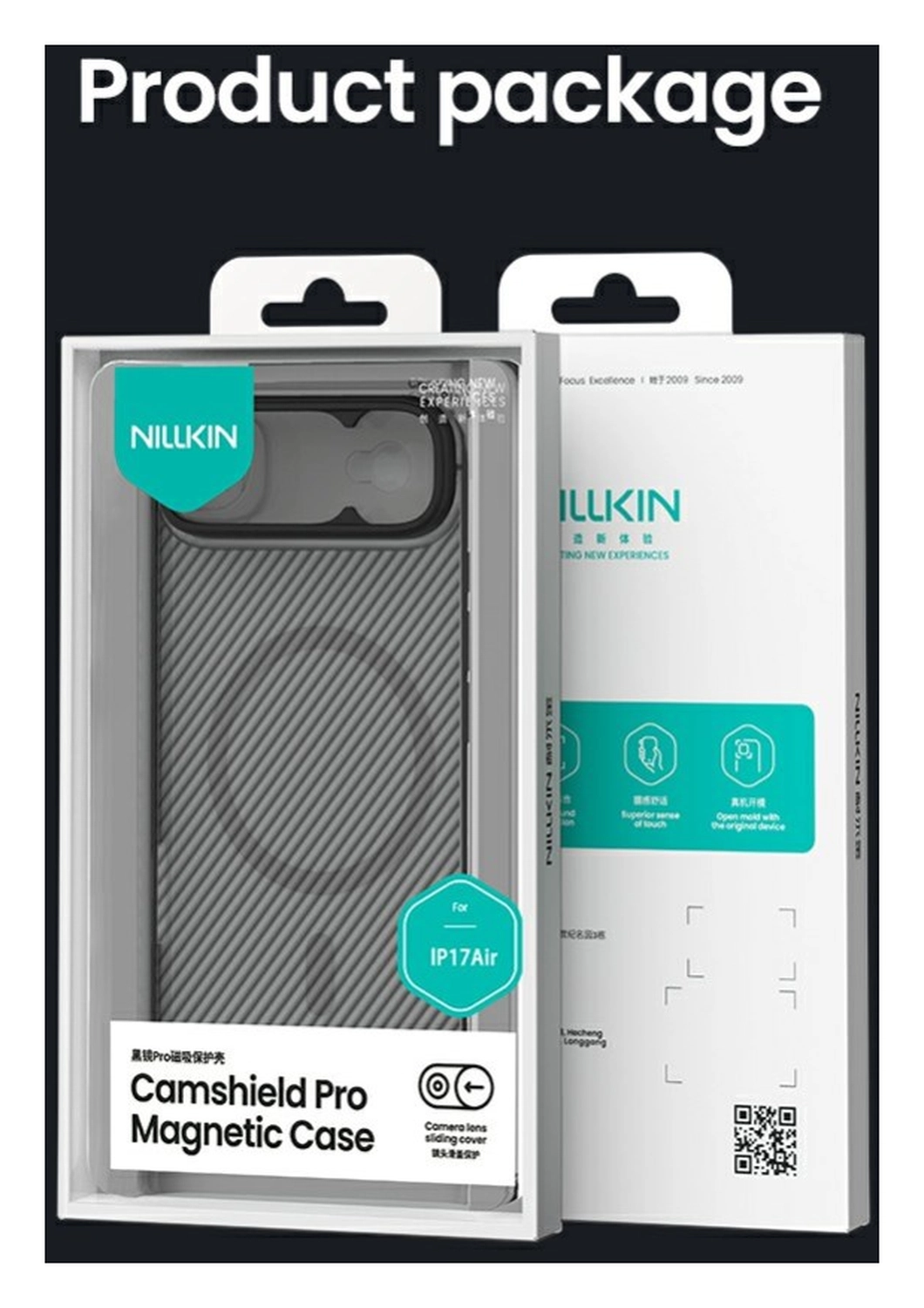 Nillkin CamShield MagSafe iPhone Air Hoesje Camera Slider Transparant Zwart afbeelding 19