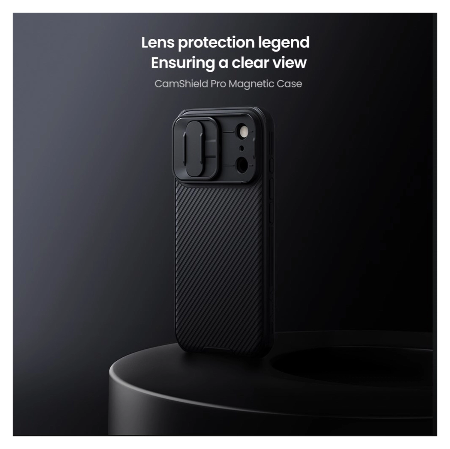 Nillkin CamShield MagSafe iPhone 17 Pro Hoesje Camera Slider Zwart afbeelding 14