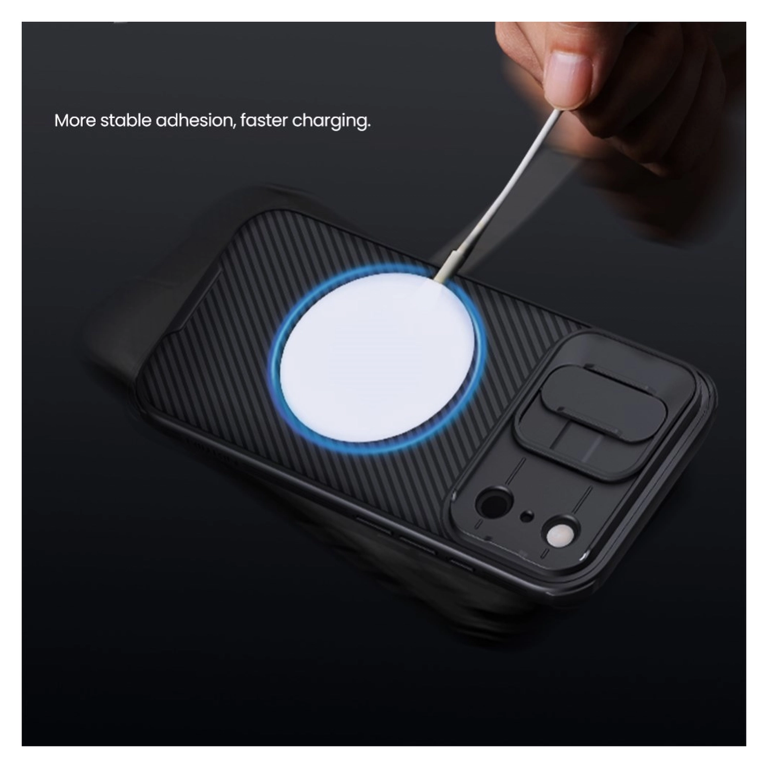 Nillkin CamShield MagSafe iPhone 17 Pro Hoesje Camera Slider Zwart afbeelding 8