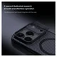 Nillkin CamShield MagSafe iPhone 17 Pro Hoesje Camera Slider Transparant Zwart afbeelding 6