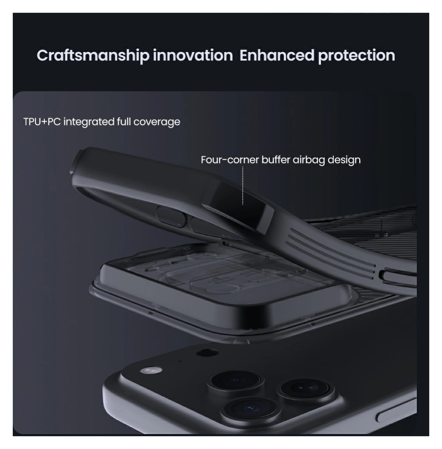 Nillkin CamShield MagSafe iPhone 17 Pro Max Hoesje Camera Slider Clear Zwart afbeelding 15