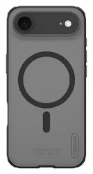 Nillkin Frosted Shield iPhone Air Hoesje MagSafe Back Cover Transparant Zwart afbeelding