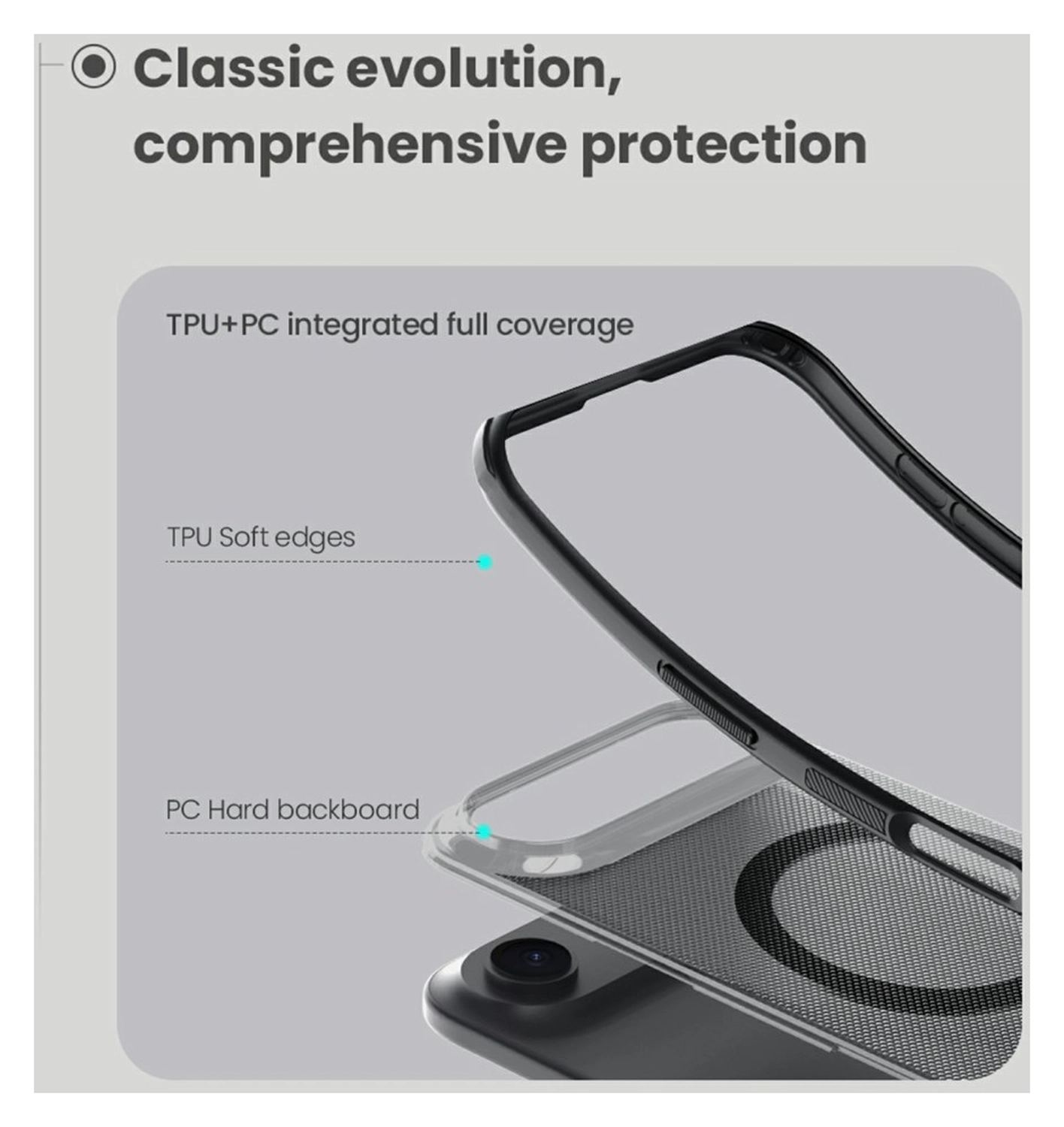 Nillkin Frosted Shield iPhone Air Hoesje MagSafe Back Cover Transparant Zwart afbeelding 8