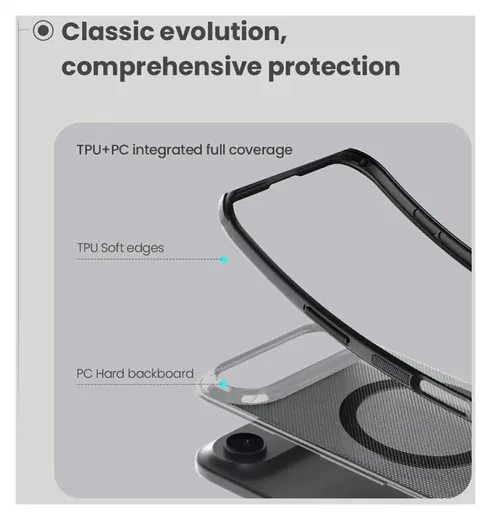 Nillkin Frosted Shield iPhone Air Hoesje MagSafe Back Cover Transparant Zwart afbeelding 8