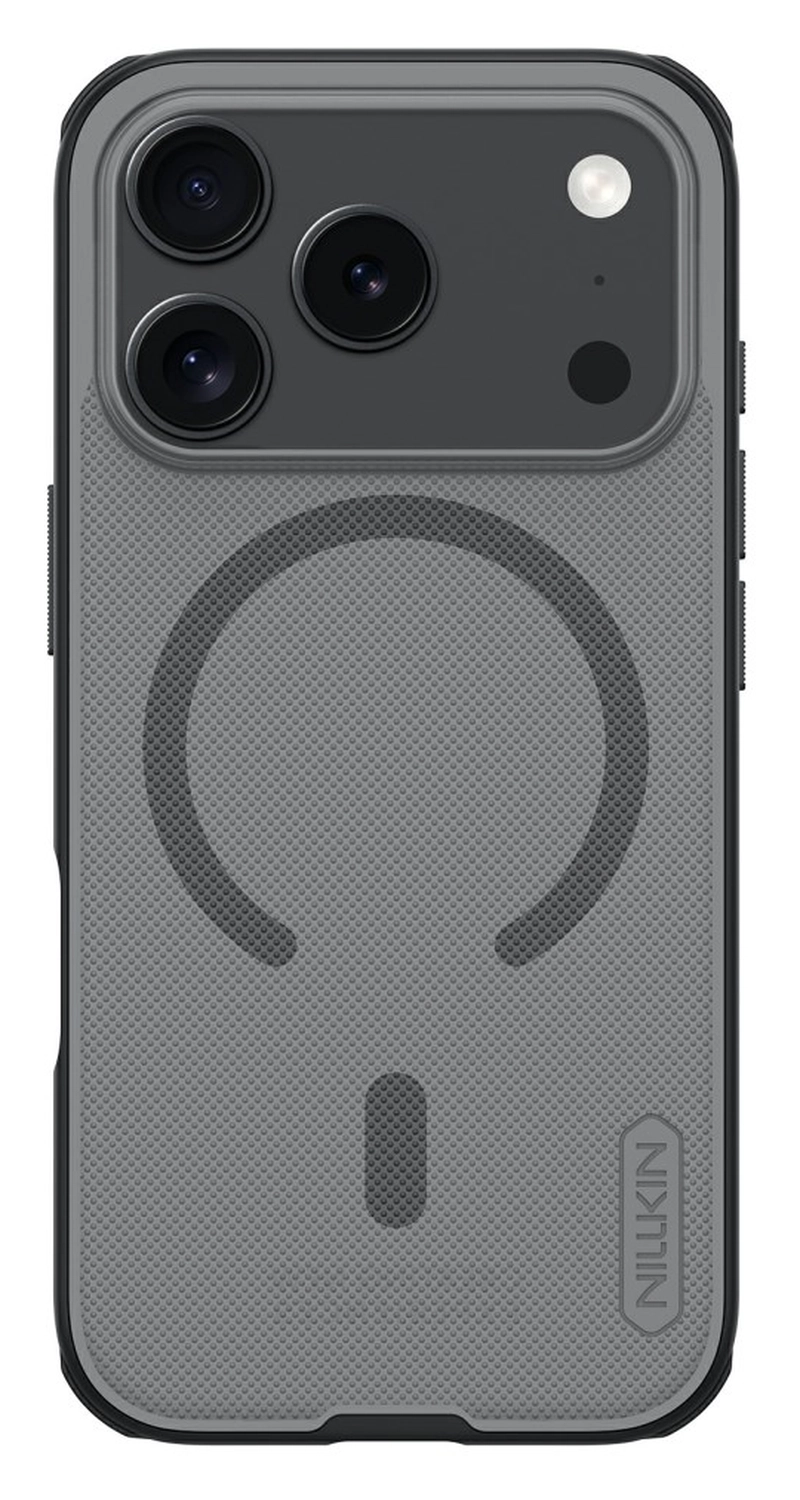 Nillkin Frosted Shield iPhone 17 Pro Hoesje MagSafe Back Cover Transparant Zwart afbeelding 1