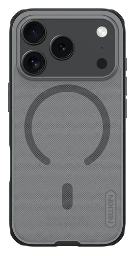 Nillkin Frosted Shield iPhone 17 Pro Hoesje MagSafe Back Cover Transparant Zwart afbeelding 1