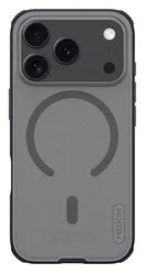 Nillkin Frosted Shield iPhone 17 Pro Hoesje MagSafe Back Cover Transparant Zwart afbeelding
