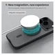 Nillkin Frosted Shield iPhone 17 Pro Hoesje MagSafe Back Cover Transparant Zwart afbeelding 3