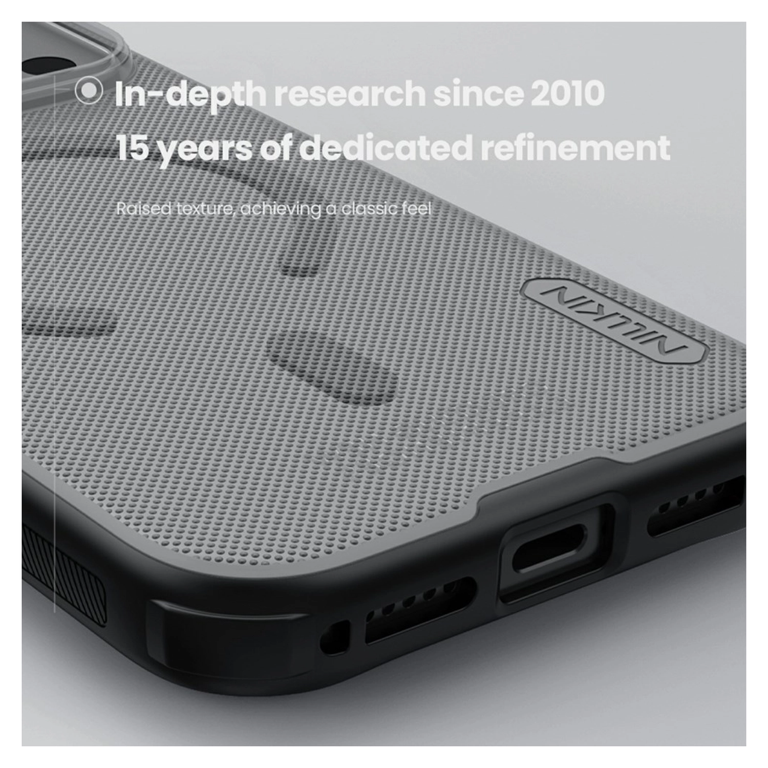 Nillkin Frosted Shield iPhone 17 Pro Hoesje MagSafe Back Cover Transparant Zwart afbeelding 6