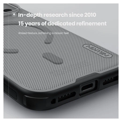 Nillkin Frosted Shield iPhone 17 Pro Hoesje MagSafe Back Cover Transparant Zwart afbeelding 6