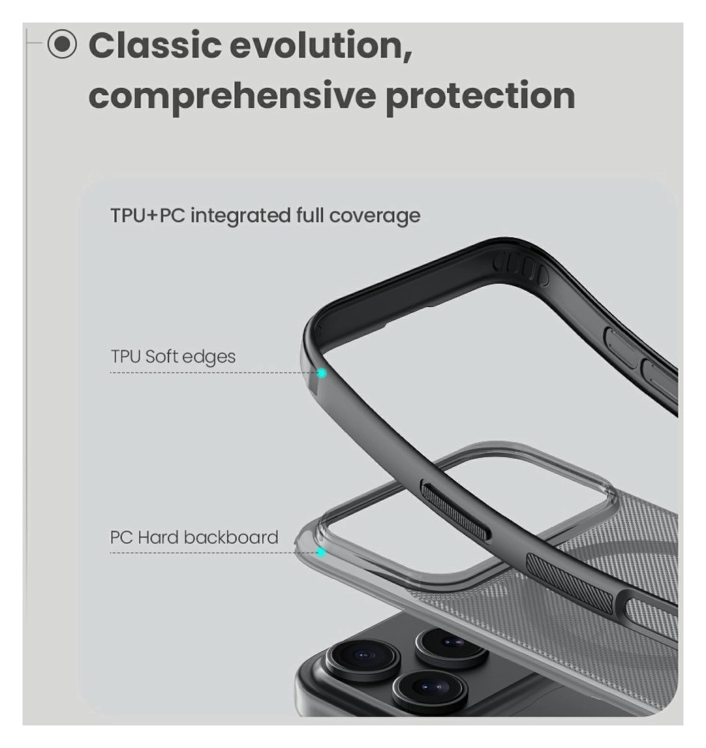 Nillkin Frosted Shield iPhone 17 Pro Hoesje MagSafe Back Cover Transparant Zwart afbeelding 7