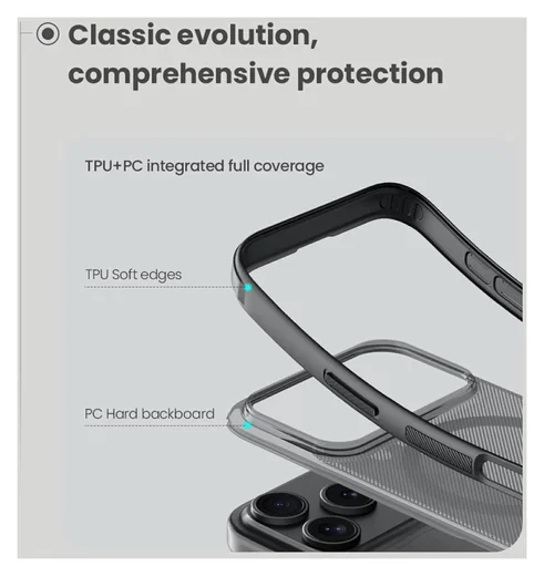 Nillkin Frosted Shield iPhone 17 Pro Hoesje MagSafe Back Cover Transparant Zwart afbeelding 7
