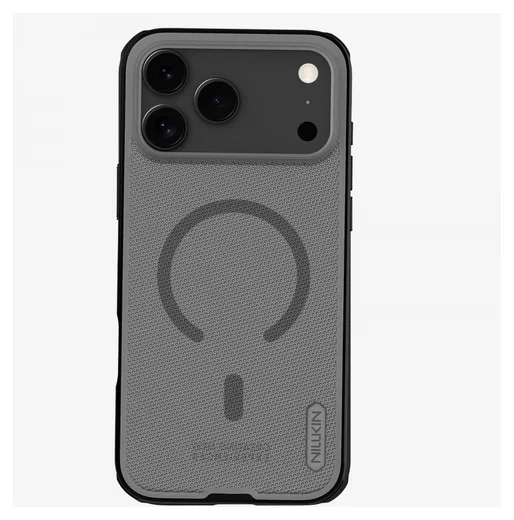 Nillkin Frosted Shield iPhone 17 Pro Max Hoesje MagSafe Transparant Zwart afbeelding 1