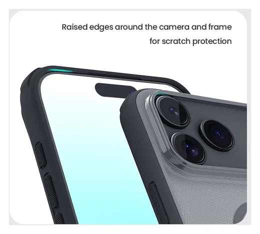 Nillkin Frosted Shield iPhone 17 Pro Max Hoesje MagSafe Transparant Zwart afbeelding 7