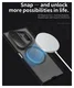 Nillkin CamShield Prop Samsung Z Fold 7 Hoesje MagSafe S-Pen Back Cover Carbon afbeelding 3