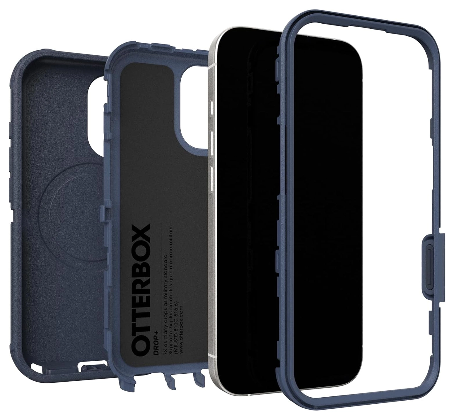 OtterBox Defender Pro MagSafe iPhone 17 Hoesje Back Cover Blauw afbeelding 4