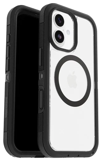 OtterBox Defender Pro XT iPhone 17 Hoesje MagSafe Back Cover Transparant Zwart afbeelding 1