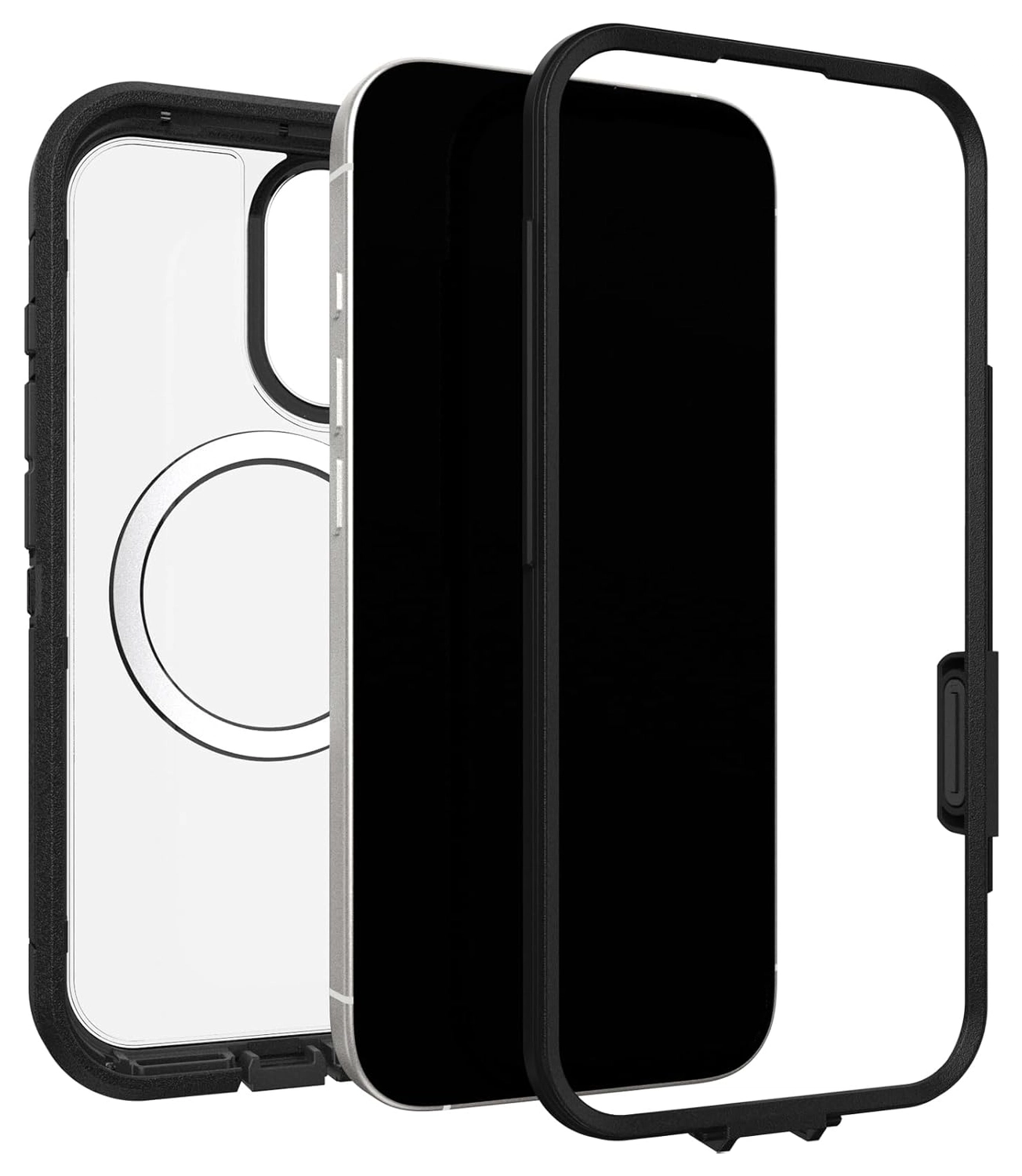 OtterBox Defender Pro XT iPhone 17 Hoesje MagSafe Back Cover Transparant Zwart afbeelding 4