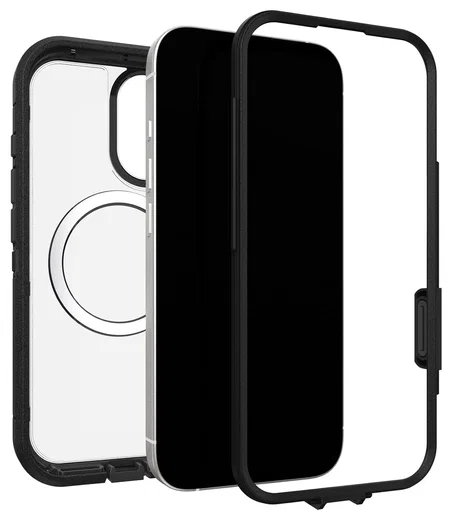 OtterBox Defender Pro XT iPhone 17 Hoesje MagSafe Back Cover Transparant Zwart afbeelding 4