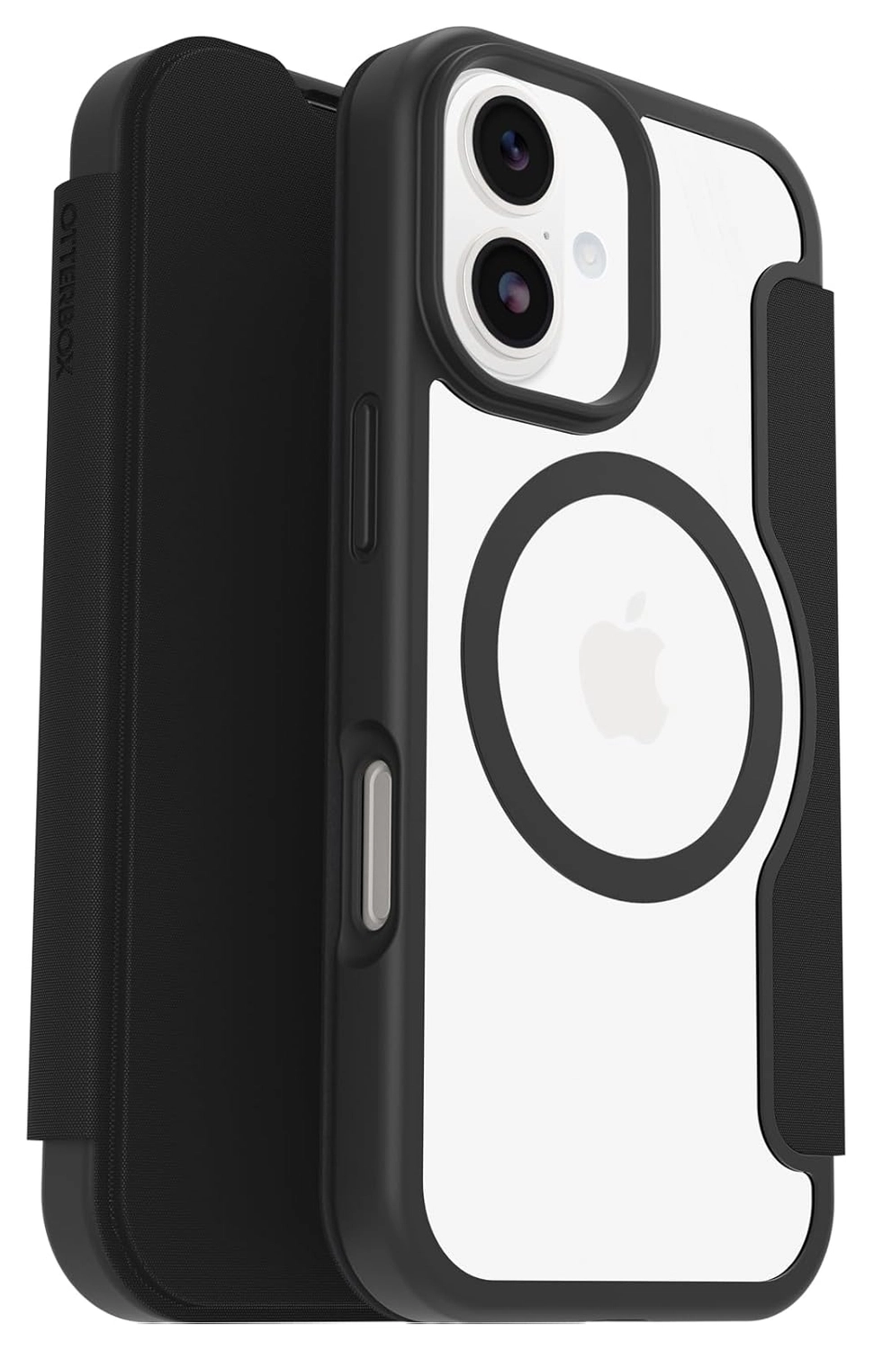 OtterBox React Folio iPhone 17 Hoesje Book Case Transparant Zwart afbeelding 1