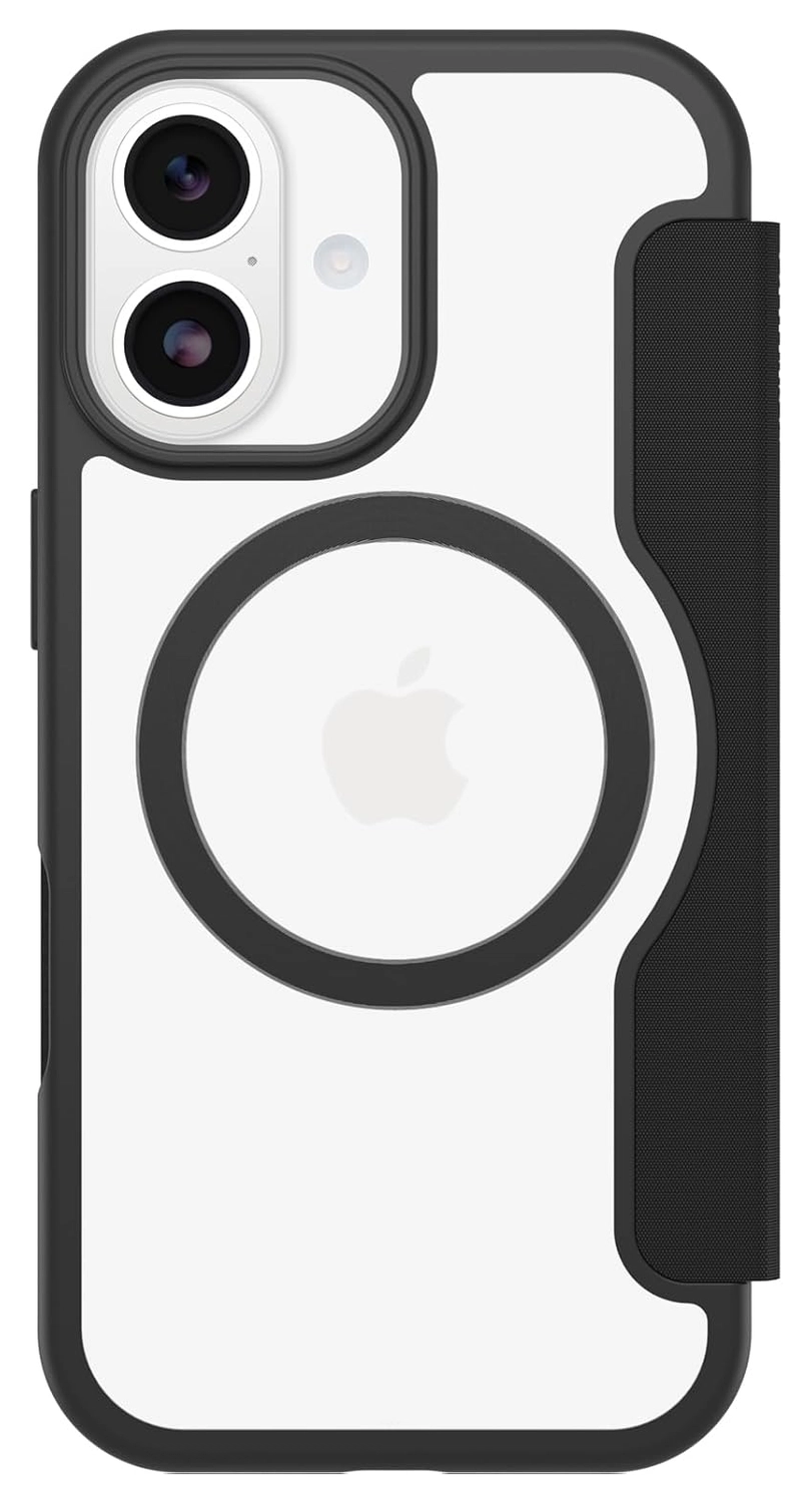OtterBox React Folio iPhone 17 Hoesje Book Case Transparant Zwart afbeelding 2