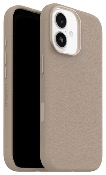 OtterBox Symmetry Cactus Leer MagSafe iPhone 17 Hoesje Grijs