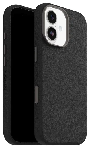 OtterBox Symmetry Cactus Leer MagSafe iPhone 17 Hoesje Zwart afbeelding 1