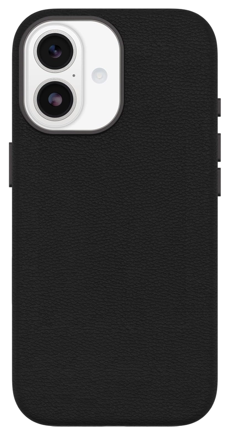 OtterBox Symmetry Cactus Leer MagSafe iPhone 17 Hoesje Zwart afbeelding 2