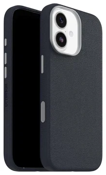 OtterBox Symmetry Cactus Leer MagSafe iPhone 17 Hoesje Blauw