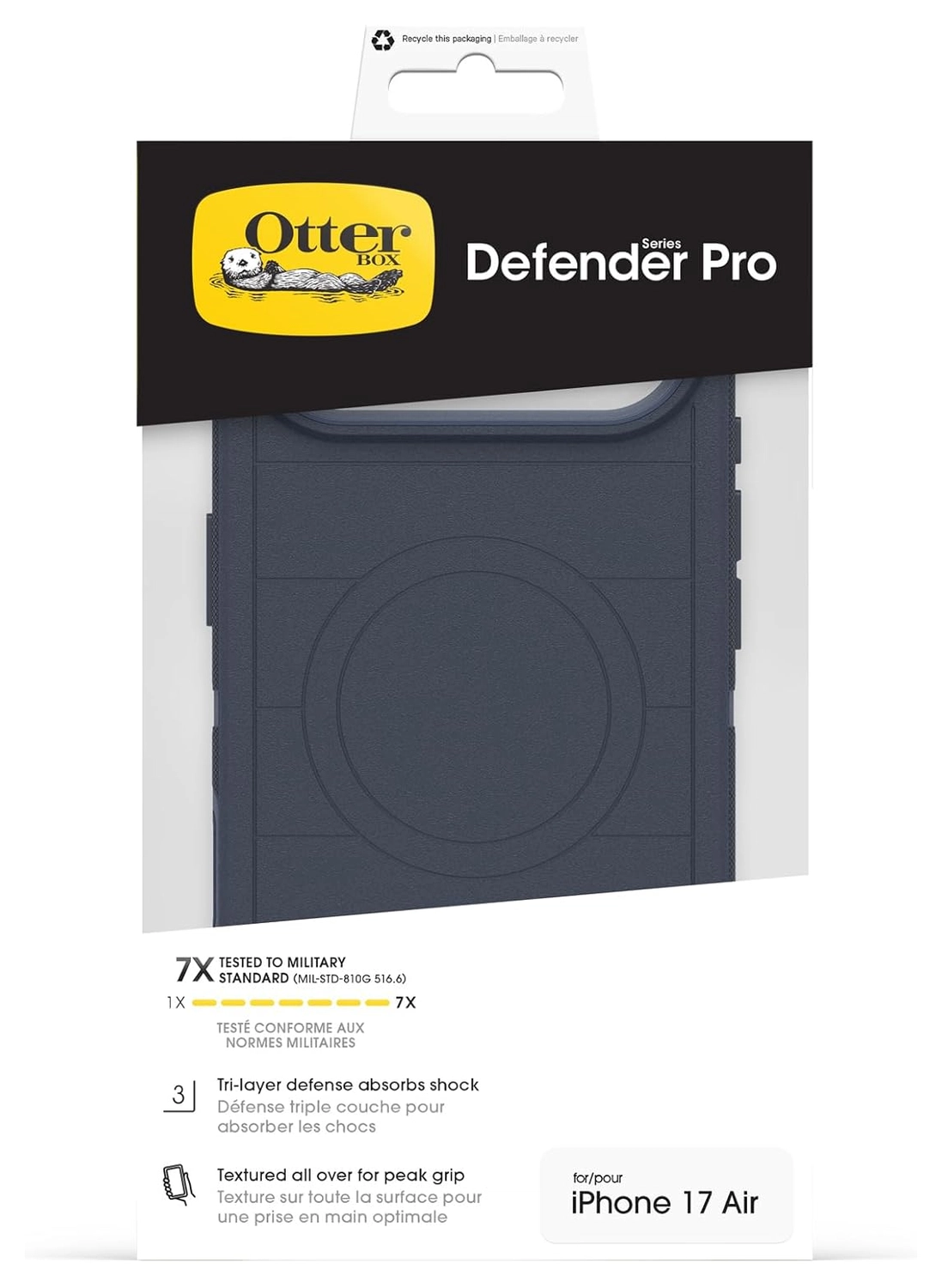 OtterBox Defender Pro MagSafe iPhone Air Hoesje Back Cover Blauw afbeelding 5