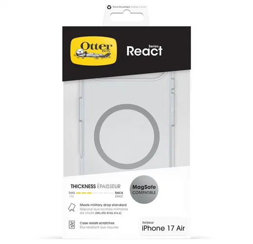 OtterBox React MagSafe Apple iPhone Air Hoesje Back Cover Transparant afbeelding 5